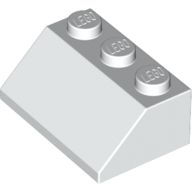 [New] Slope 45 2 x 3, White. /Lego. Parts. 3038